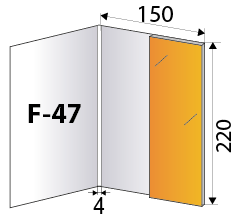Папка F-47, схема с размерами